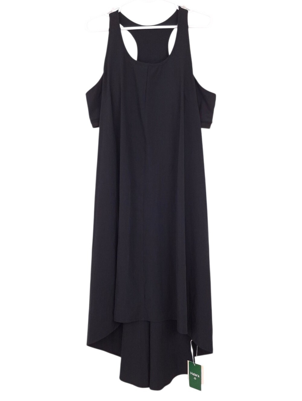 Halara Breezeful Backless Racerback Side Pocket High Low Midi Quick Dry Dress